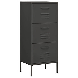 vidaXL Armoire de rangement Anthracite 42,5x35x101,5 cm Acier