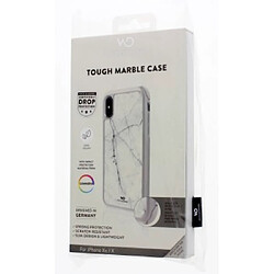 White Diamonds Coque de protection "Tough Marble" pour iPhone X/Xs, blanc