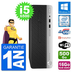 PC HP ProDesk 400 G4 SFF Intel i5-6500 RAM 16Go Disque Dur 500Go Windows 10 Wifi · Occasion 