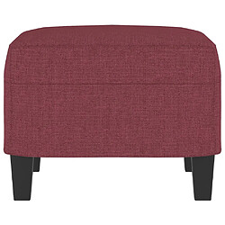 Avis vidaXL Repose-pied Rouge bordeaux 60x50x41 cm Tissu