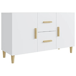 Maison Chic Buffet,Meuble de Rangement,commode pour salon,Cuisine blanc 100x36x60 cm bois d'ingénierie -MN37046