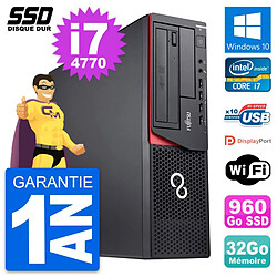 PC Fujitsu Esprimo E920 DT Intel Core i7-4770 RAM 32Go SSD 960Go Windows 10 Wifi · Occasion 