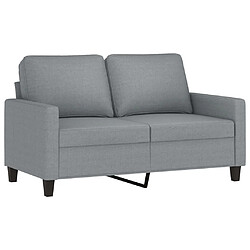 Avis vidaXL Ensemble de canapés 3 pcs avec coussins Gris clair Tissu