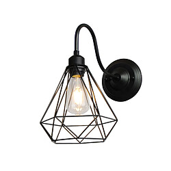 Stoex Applique Industrielle Applique Murale Interieur Cage Lampe Suspension vintage Luminaire pour Maison de Champagne Café Loft Cuisine Salon et chambre d'hôtel (N