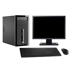 PC Tour HP ProDesk 400 G1 Ecran 22" i3-4130 RAM 8Go SSD 240Go Windows 10 Wifi - Occasion