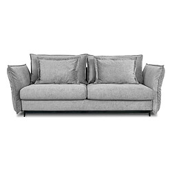 MAISON AUBERTIN Canapé Tissu Droit Convertible Gris clair Verduro 3 Pl