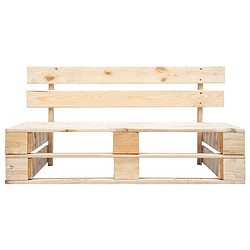 vidaXL Banc palette de jardin bois