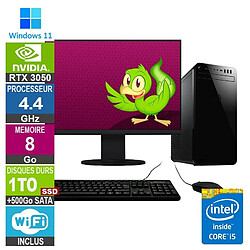 Dell PC Gamer LPG-8930 i5-9500 4.40GHz 8Go/1To SSD + 500Go/RTX 3050/24" · Reconditionné 