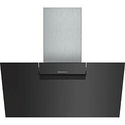 Hotte décorative inclinée 80cm 60db 399m3/h noir - lc87kem60 - SIEMENS 