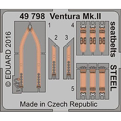 Ventura Mk.II seatbelts STEEL f.Revell - 1:48e - Eduard Accessories