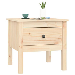 Avis vidaXL Table d'appoint 50x50x49 cm Bois massif de pin