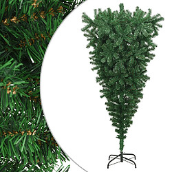 vidaXL Sapin de Noël artificiel renversé avec support Vert 240 cm 