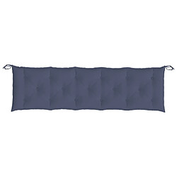 Maison Chic Coussin Confort | pouf | Coussin de banc de jardin bleu marine 180x50x7 cm tissu oxford -GKD37251