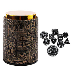 dice dés à jouer dés poliédriques jeu de dés diy 10x Dés Polyédrique Nombres Dice D4-D60 en Acrylique avec Porte-shaker pour D & D RPG Jeux de Société