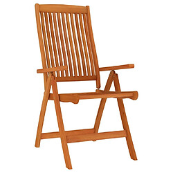 Avis Maison Chic Lot de 4 Chaises de jardin,Fauteuil d'extérieur pliables Bois d'eucalyptus massif -MN30096