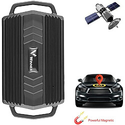 Chrono Winnes GPS Tracker, Winnes Strong Magnetic GPS Tracker Surveillance en temps réel GPS Locator Anti-perte Longue Veille Unité GPS pour Véhicule Voiture avec Application Gratuite TK935(noir)