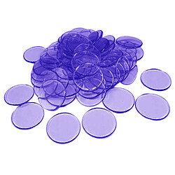 100pcs jetons de poker Coins Casino Supply Family Games Accs violet pas cher