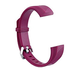 Wewoo Bracelet pour montre connectée Dragonne en silicone enfants FITBIT ACE rouge violacé 