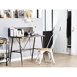 Avis Beliani Bureau effet bois foncé 100 x 50 cm HASTINGS