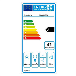 Klarstein Remy Set hotte aspirante 90cm 230W 620 m³/h noire + 2 filtres recyclag Klarstein