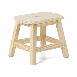 Acheter Mes Tabouret 37x24x42 cm en pin naturel - BEAUFORT