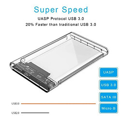 Avis Boitier de disque dur externe 2.5 pouces SATA III - SODIAL - Gris - 2 To - USB 3.0