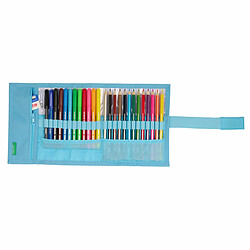 Pochette crayons Benetton Spring Enveloppante Bleu ciel 7 x 20 x 7 cm (27 Pièces)