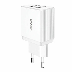 Usams Charger 2xUSB T24 2,1A White Only Head 