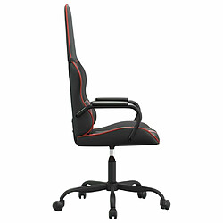 Acheter Maison Chic Chaise Gaming | Chaise de jeu de massage Ergonomique | Chaises de Bureau rouge et noir similicuir -GKD81851