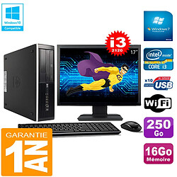 PC HP Compaq Pro 6300 SFF I3-2120 16Go 250Go Graveur DVD Wifi W7 Ecran 17" · Occasion 