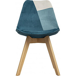 Avis Atmosphera, Createur D'Interieur Chaises style scandinave "baya patchwork" atmosphera - bleu