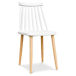 ICONIK INTERIOR Chaise de style scandinave - Joy Blanc