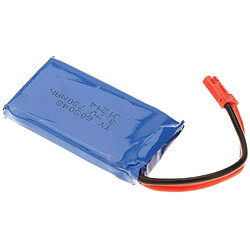 Batterie Lipo Rechargeable 2 Pièces 3.7V 730mAh pour Drone WLtoys V636 V686 | Convient pour quadricoptère, haute capacité | Comprend 2 piles, bleues