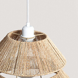 Acheter Ledkia Suspension Jute Calliope Aymara Ø520 mm ILUZZIA Textile Blanco