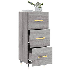 Avis vidaXL Buffet Sonoma gris 34,5x34x90 cm Bois d'ingénierie