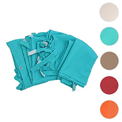 Mendler Jeu de 4 parois latérales pour pergola HWC-A22, parois latérales de remplacement 3x3m polyester ~ turquoise 