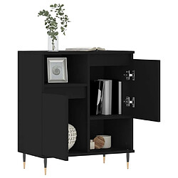 Acheter Maison Chic Buffet,Meuble de Rangement,commode pour salon,Cuisine Noir 60x35x70 cm Bois d'ingénierie -MN23105