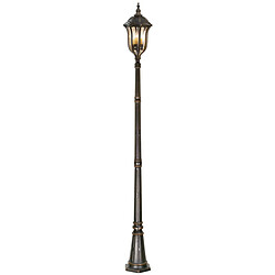 Elstead Lighting Lampadaire extérieur à 4 ampoules en noyer IP44, E14