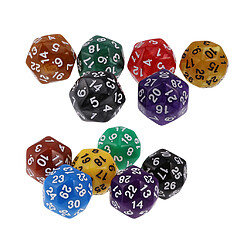 dés jeu de role Lot De 12pcs Dés Multi-facettes Acrylique Dice D30 D u0026 D TRPG Pour Jeu De Société Party Bar House