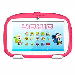 Yonis Tablette tactile enfant Android 7 pouces Tablette Enfant Yokid Android 6.0 Educative 7 Pouces Quad Core 1Gb+8GB Wifi Rose YONIS