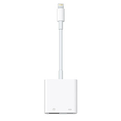 Wewoo Adaptateur pour iPhone / iPad / iPod Touch, système de de IOS 9.2 à IOS 11 11cm Lightning mâle à USB et Lightning câble de chargement de données Lightning à USB 3 de lecteur de caméra,