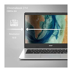 PC Portable - ACER - Chromebook 314 CB314-2H-K04F - 14 FHD - MTK MT8183 - RAM 4 Go - Stockage 32 Go - ChromeOS - AZERTY