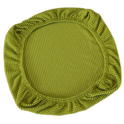 Acheter Couverture De Siège De Chaise De Salle à Manger De Mariage De Bout Droit De Spandex Universel Jaune Vert