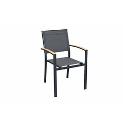 Lot de 6 chaises ALUMINIUM - HENRI - CEZARE