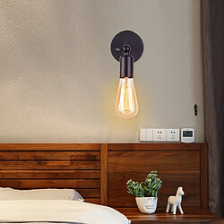 Avis Stoex Applique Murale Style Industriel Simple, Lampe Murale Réglable en Métal Fer Éclairage Douille E27 Décoration pr Maison , Bar , Restaurants, Café, Club ,Couleur Noir