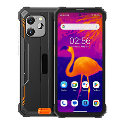 Yonis Smartphone Incassable Avec Caméra Thermique Smartphone Tout-Terrain Avec Caméra Thermique 8GB+256GB Étanche Antichoc Android 13 Orange YONIS