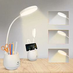 Vendos85 Lampe de Bureau de Porte-stylo 24 LED blanc 