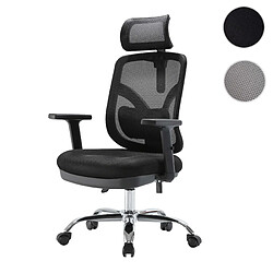 Mendler SIHOO chaise de bureau chaise de bureau, ergonomique, soutien lombaire réglable et accoudoir ~ noir 