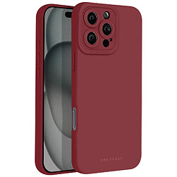 Roar Coque pour iPhone 16 Pro Max Silicone Mat Soft Touch Caméra Protégée Bordeaux 