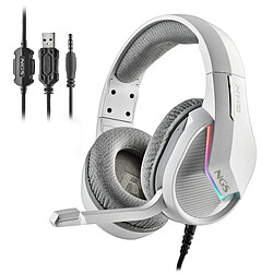 NGS GHX-515 Casque Avec fil Arceau Jouer USB Type-A Blanc